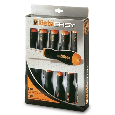 BETA Screwdriver Set, 1263/D10, 10 pcs. 012630010